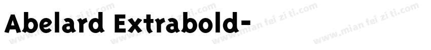 Abelard Extrabold字体转换